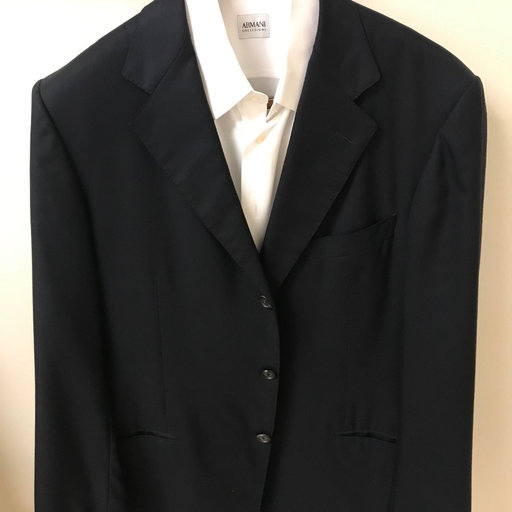 Ermenegildo Zegna Dark Navy Wool Blazer
